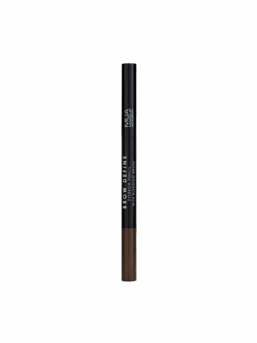 MUA Brow Define Eyebrow pencil with Blending Brush  Χρώμα : Dark Brown
