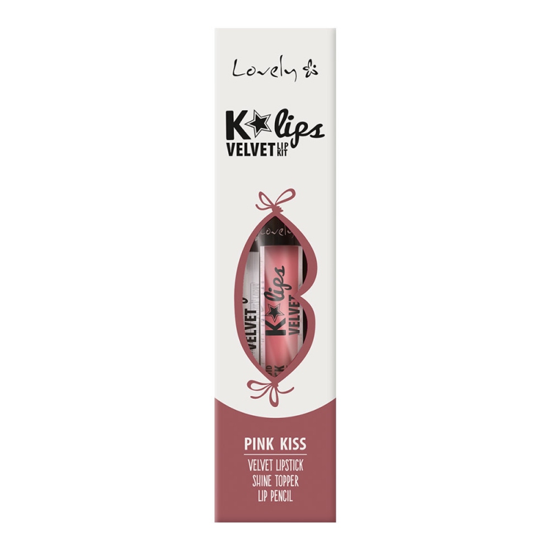 LOVELY K-LIPS VELVET 3 PINK KISS
