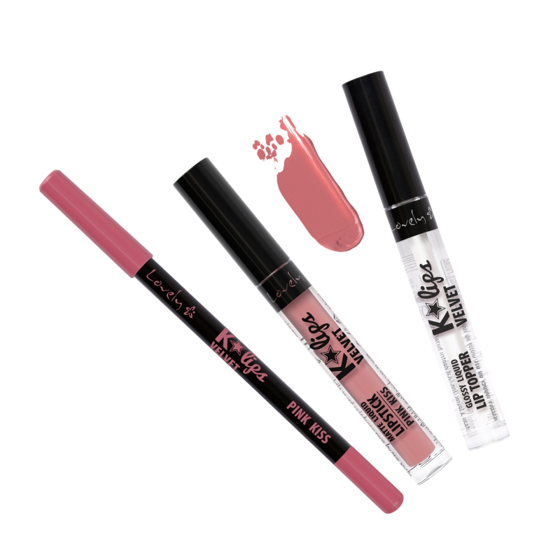 LOVELY K-LIPS VELVET 3 PINK KISS