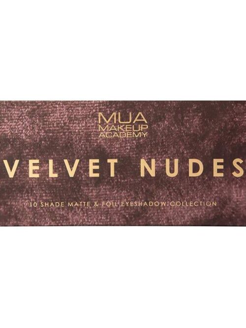 MUA 10 SHADE EYESHADOW PALETTE - VELVET NUDES