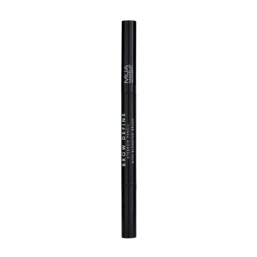 MUA BROW DEFINE EYEBROW PENCIL - WITH BLENDING BRUSH - BLACK