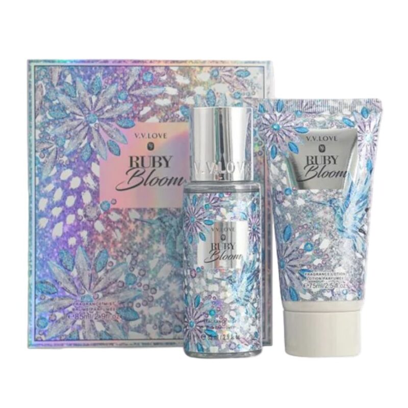 V.V Love Σετ Δώρου ‘RUBY BLOOM ‘ BODY Mist 90ml & BODY Cream 75ml