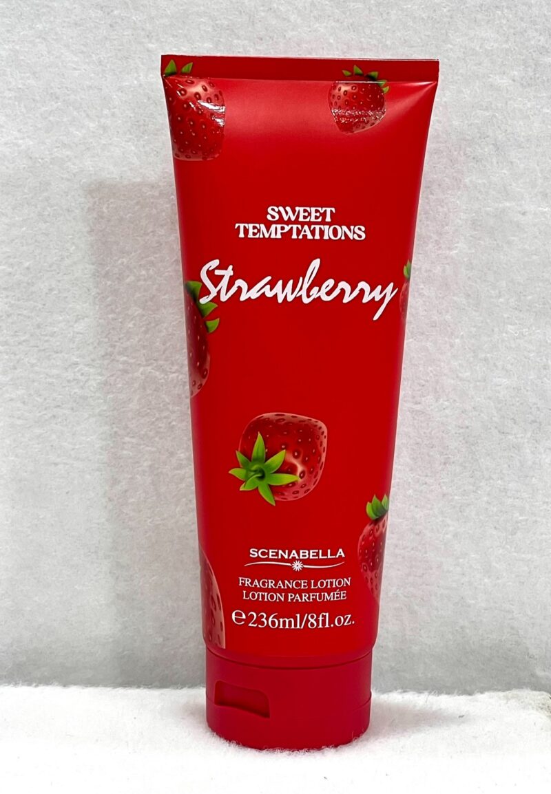 SCENABELLA Body Cream Sweet Temptation ‘ STRAWBERRY ‘ 236ml