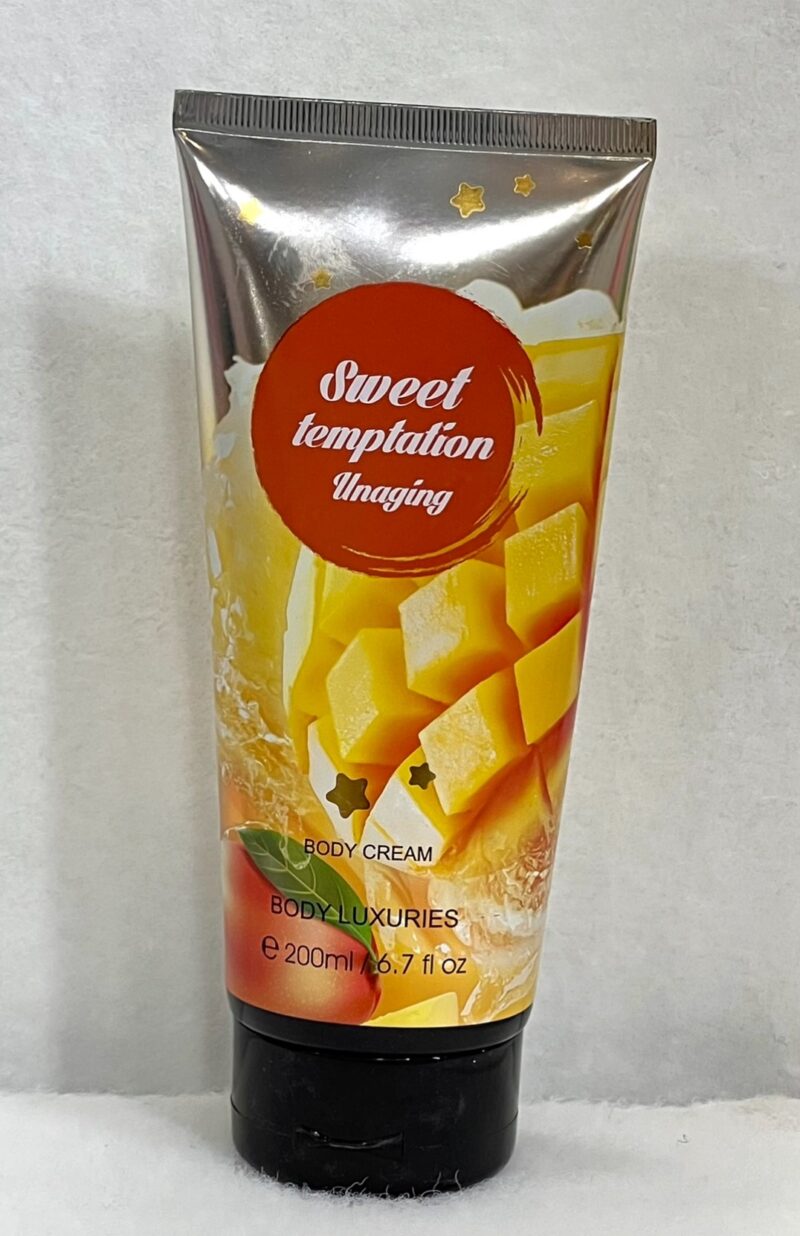 BODY LUXURIES BODY CREAM 200ML – ‘ Sweet temptation UNAGING’
