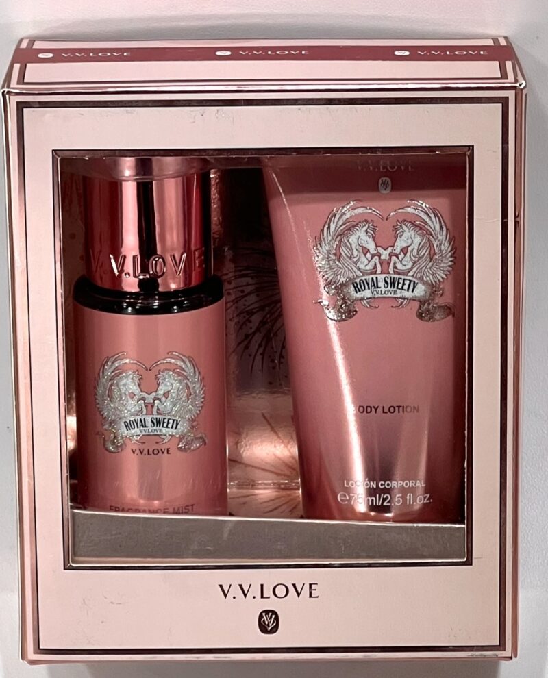 V.V Love Σετ Δώρου ‘ROYAL SWEET ‘ BODY Mist 90ml & BODY Cream 75ml