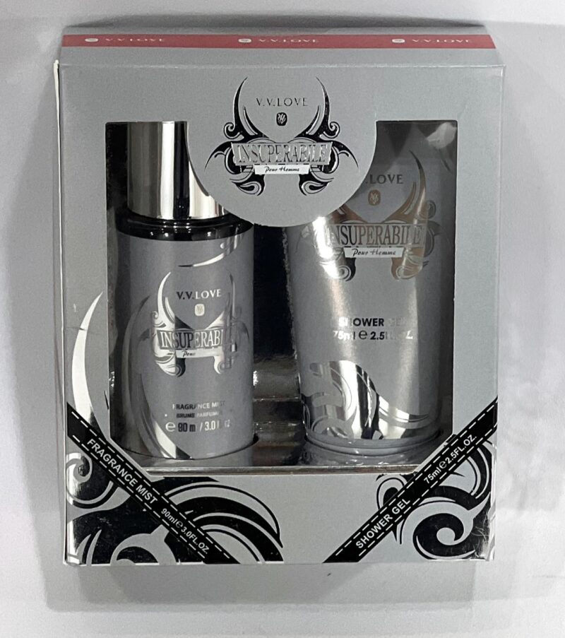 V.V LOVE ‘ INSUPERABILE ‘ SET ΑΝΔΡΙΚΟ SHOWER GEL 75ml – FRANGRANCE MIST 90ml