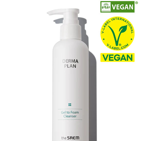 Derma Plan Gel To Foam Cleanser 180ml