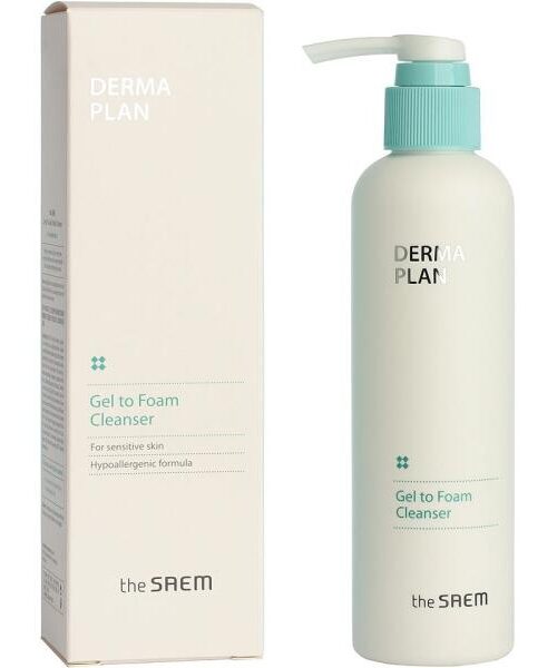 Derma Plan Gel To Foam Cleanser 180ml
