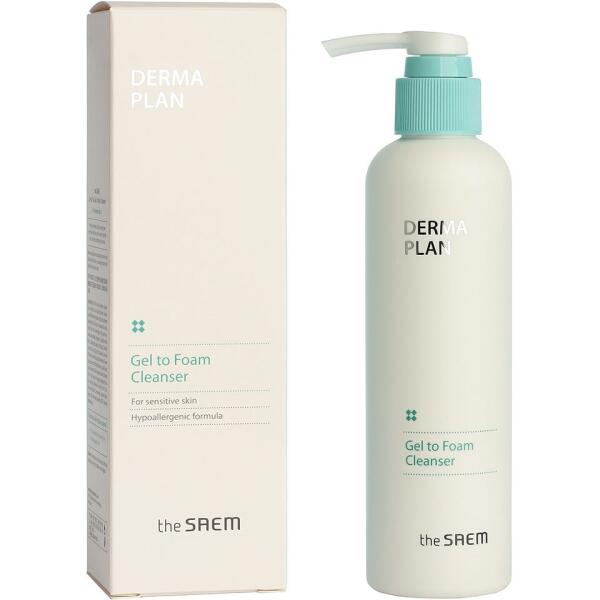 Derma Plan Gel To Foam Cleanser 180ml