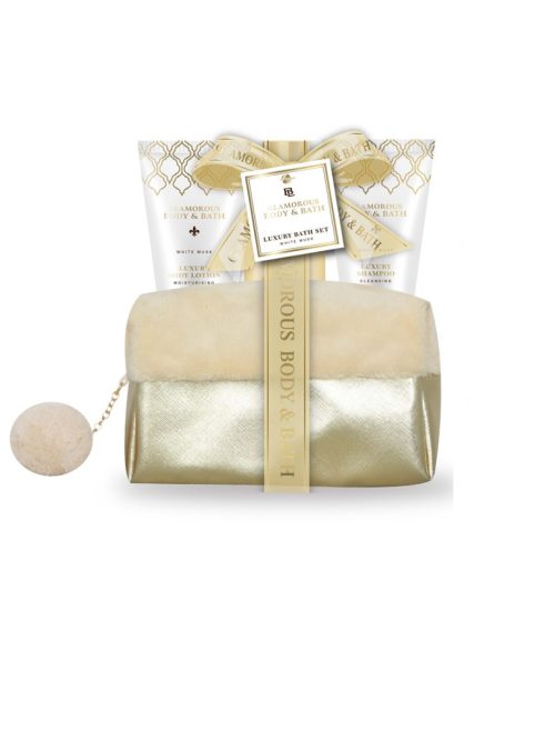 20251114141816_folia_professional_glamorous_gold_pom_pom_set_peripoiisis_4tmch GLAMOROUS BODY AND BATH WHITE MUSK POM POM GOLD