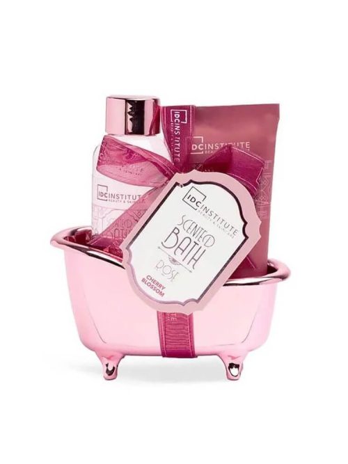 IDC-INSTITUTE-SCENTED-BATH-ROSE-CHERRY-BLOSSOM-2cs-SET-42277-MINI-BATH-TUBE_1 IDC ROSE MINI BATHTUB SET