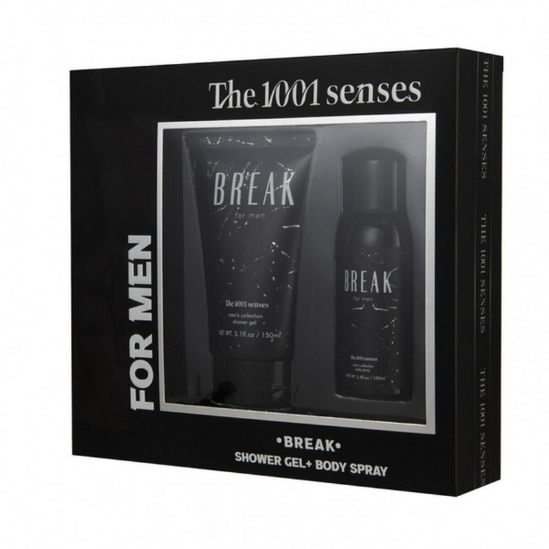 THE 1001 SENSES BREAK GIFT SET FOR MEN SHOWER GEL 150ml+BODY SPRAY 100ml