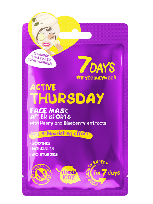 7DAYS Active Thursday Sheet Mask 28g