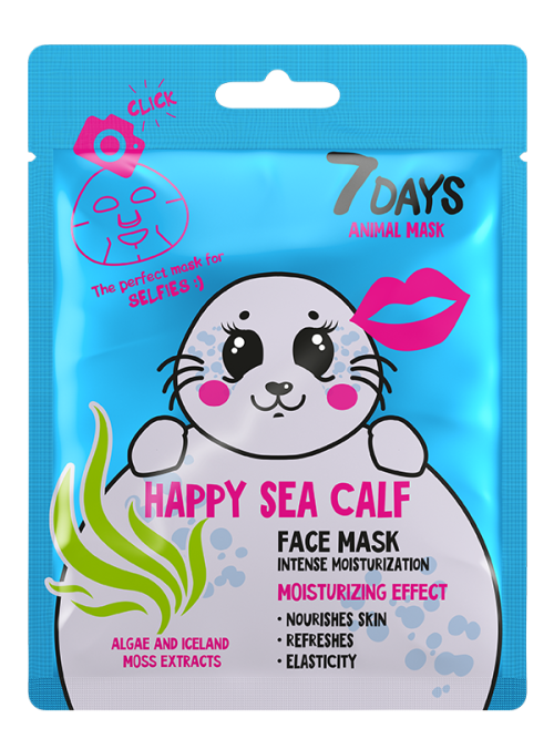 7DAYS ANIMAL Happy Sea Calf Mask 28g