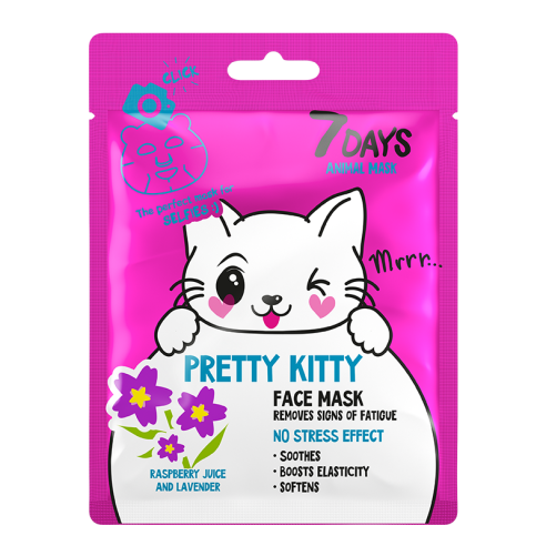 7DAYS ANIMAL Pretty Kitty Mask 28g