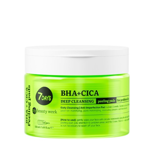 7days-exfoliating-peeling-pads-bhacica 7DAYS Exfoliating Peeling Pads BHA+CICA