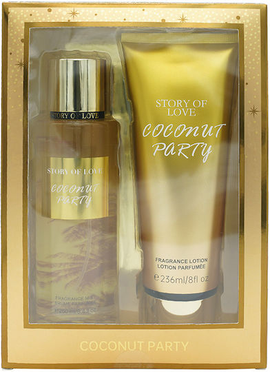 xlarge_20250716134115_toyoko_story_of_love_coconut_party_gynaikeio_set_me_body_lotion_2tmch GIFT SET STORY OF LOVE COCONUT PARTY 250ml Mist + 236ml Creme