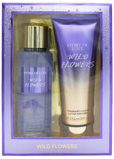 Καταγραφή GIFT SET STORY OF LOVE WILD FLOWERS 250ml Mist + 236ml Creme