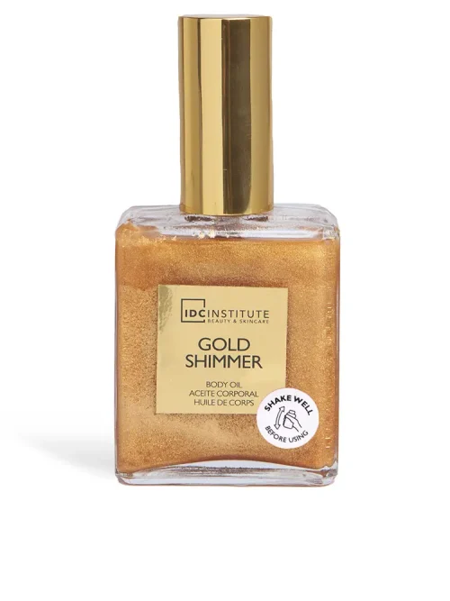 210023 IDC GOLD SHIMMER BODY OIL 45ml