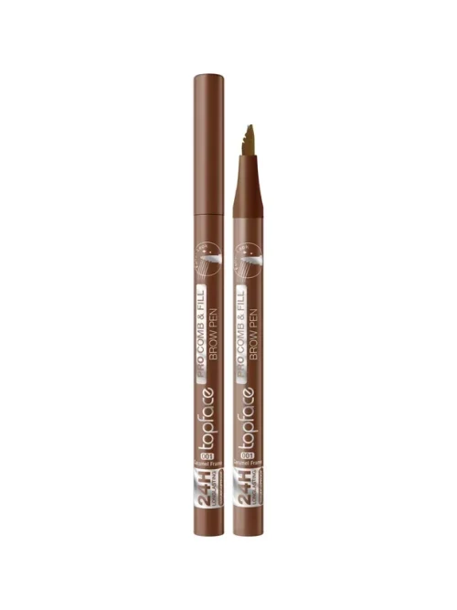 topface-pro-comb-fill-brow-pen-01-caramel-frame Topface Pro Comb & Fill Brow Pen-Caramel Frame